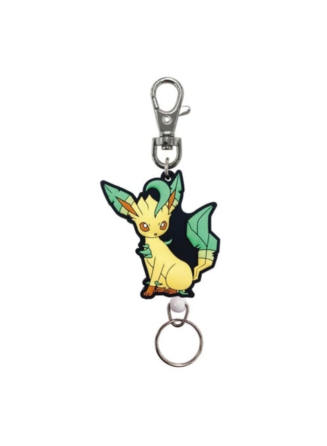 TOY750 Pokemon Rubber Reel Key Holder (Leafeon)