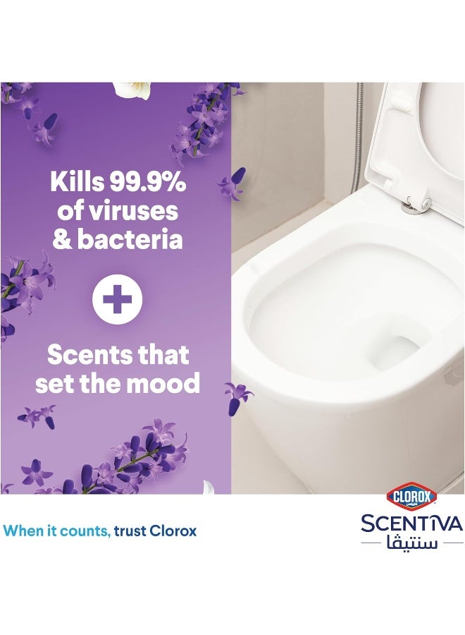 Clorox Scentiva Toilet Cleaner 709 Ml, Tuscan Lavender, Bleach Free Toilet Bowl Cleaner - Image 3