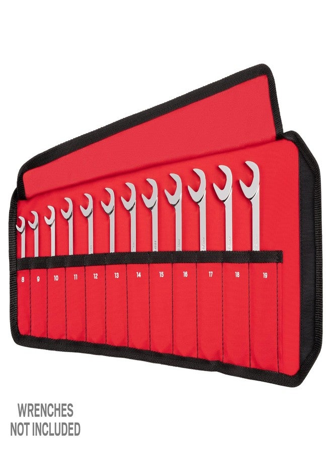 TEKTON 12-Tool Angle Head Wrench Pouch (Red, 8-19 mm) | OTP21201 | Made in USA - Image 2