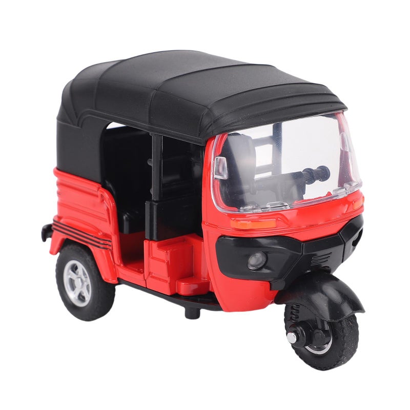 3 Wheel Motorcycle Toy Alloy 1:14 Scale Motorcycle Toy with Sounds and Lights for Kids Boys Girls Red - Image 5