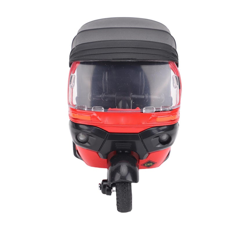 3 Wheel Motorcycle Toy Alloy 1:14 Scale Motorcycle Toy with Sounds and Lights for Kids Boys Girls Red - Image 1