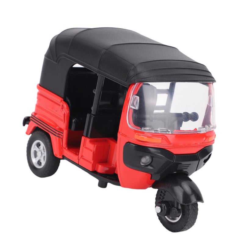 3 Wheel Motorcycle Toy Alloy 1:14 Scale Motorcycle Toy with Sounds and Lights for Kids Boys Girls Red - Image 4