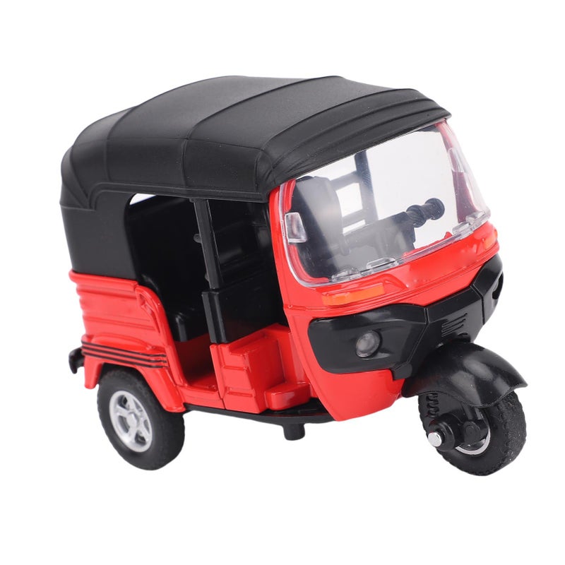 3 Wheel Motorcycle Toy Alloy 1:14 Scale Motorcycle Toy with Sounds and Lights for Kids Boys Girls Red - Image 3