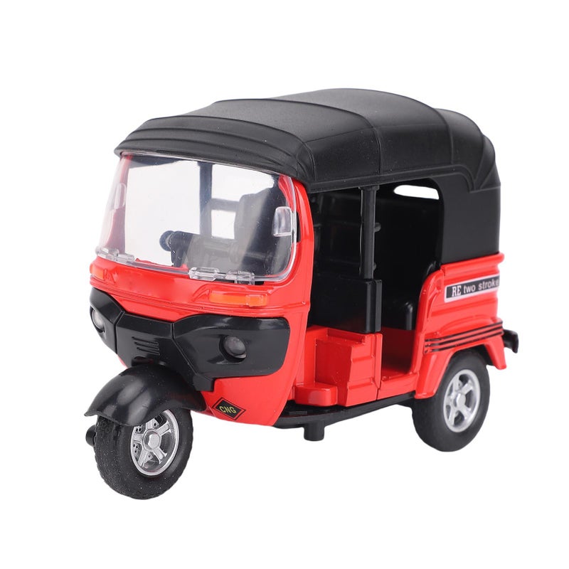 3 Wheel Motorcycle Toy Alloy 1:14 Scale Motorcycle Toy with Sounds and Lights for Kids Boys Girls Red - Image 2