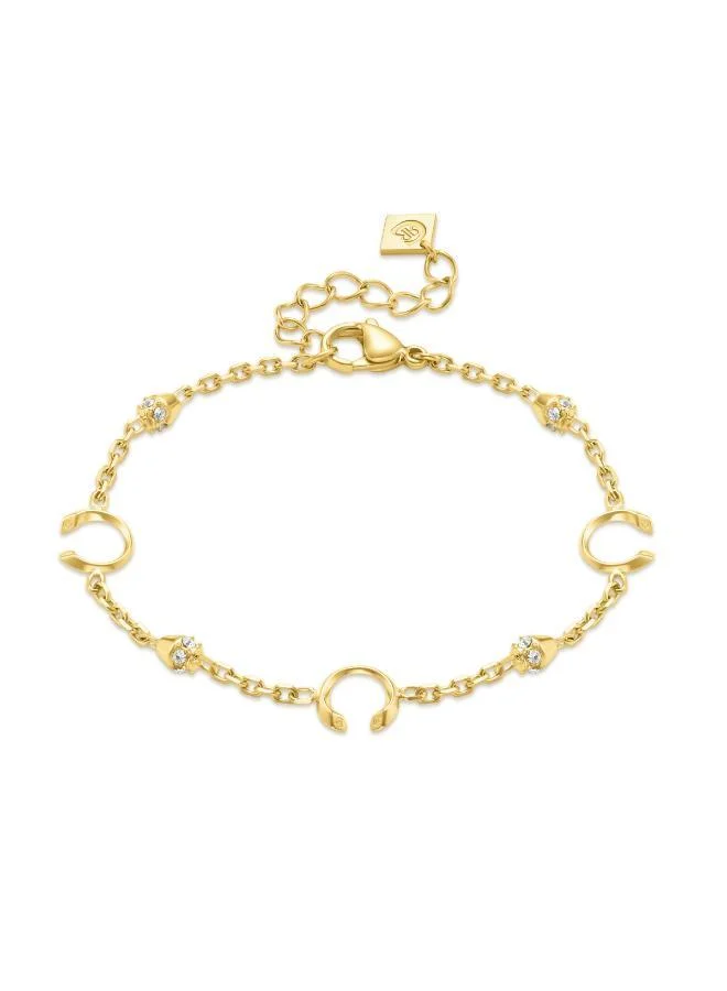Aleia  Crystals With Small C Logo Bracelet