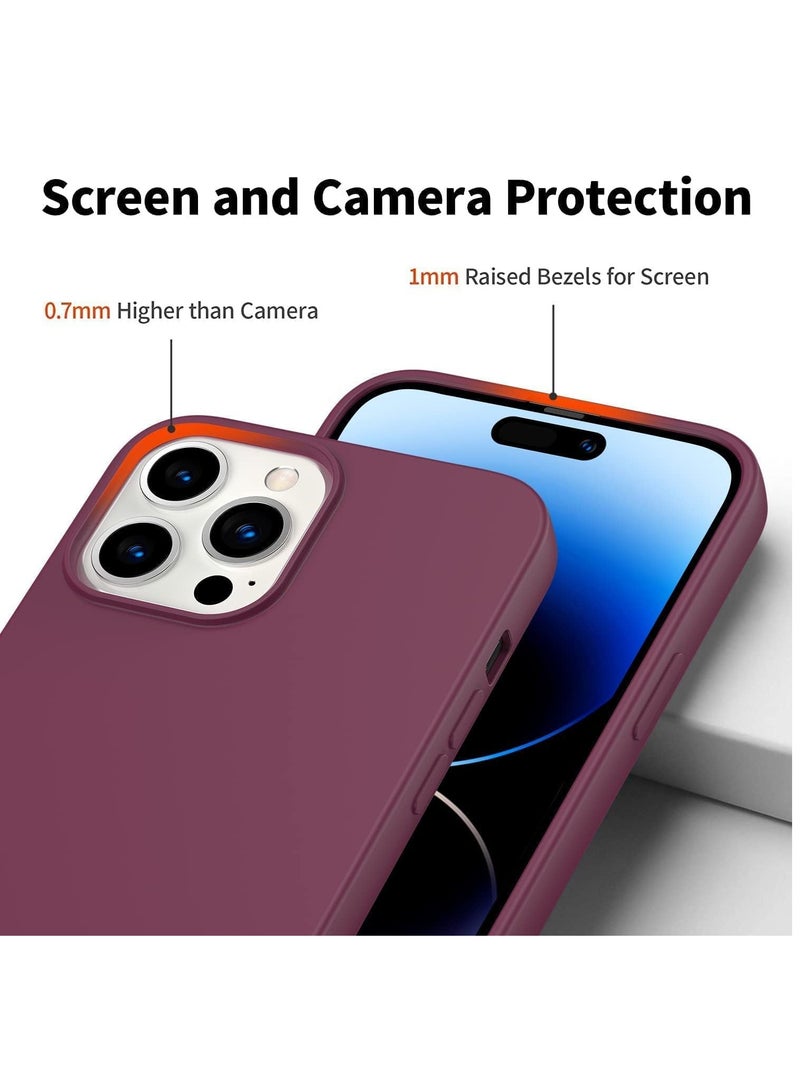 ELTRAZONE Silicone Protective Case Compatible with iPhone 14 Pro Max Soft Liquid Gel Rubber Cover Shockproof Bumper Anti-Scratch Anti-Fingerprint Anti-Drop Slim Cover for iPhone (for iPhone 14 Pro Max) - Image 3