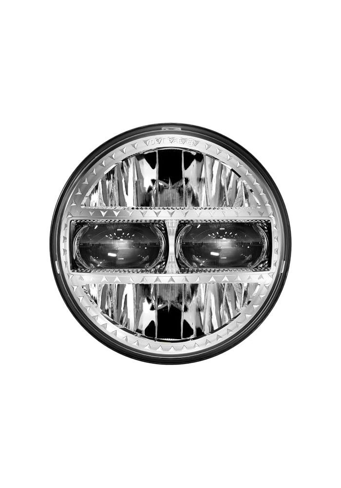 AUDEXEN 575 Inch Led Headlight 55W 534 Round Headlight Compatible with Harley Dyna Sportster Street Bob Softail Iron 883 Street Rod Deuce Custom Super Wide Glide Motorcycle Chrome - Image 1