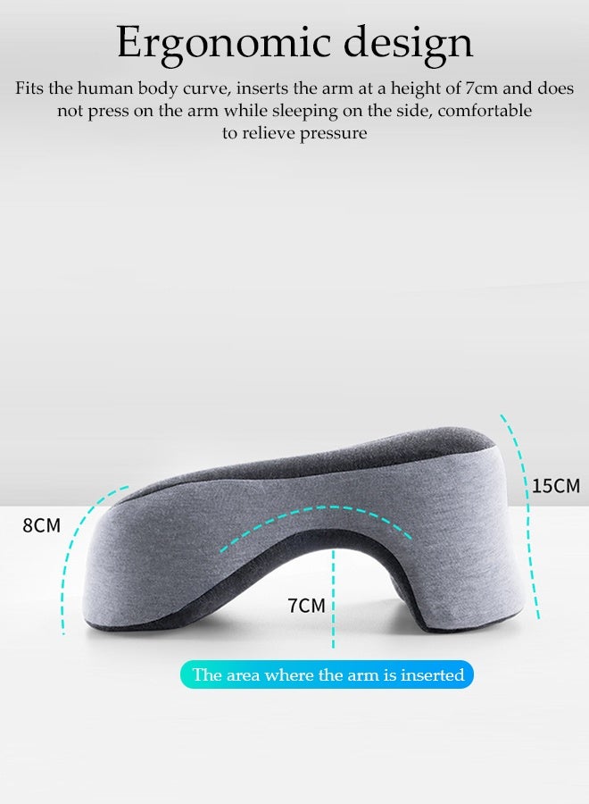 DUNISO Desk Pillow for Napping,Face Down Pillow, Ergonomic Memory Cotton Wedge Pillow for Sleeping，Soft and Comfortable，Suitable for Students and Office Workers - Image 5
