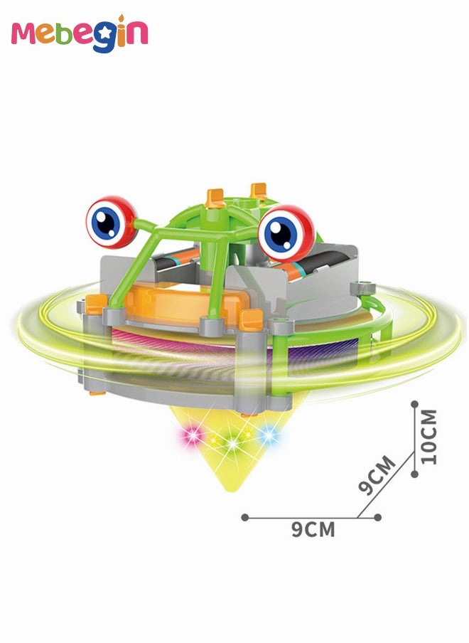 MEBEGIN - 2 in 1 Spinner Toy, Creative Anti-gravity Unicycle, Balanced Frog-shaped Toy, Unique Light-Up Gaming Spinner Toy with Smooth Edges, Designed with Unicycle Shape, Made Of ABS Plastic, 9*9*10cm - Image 1
