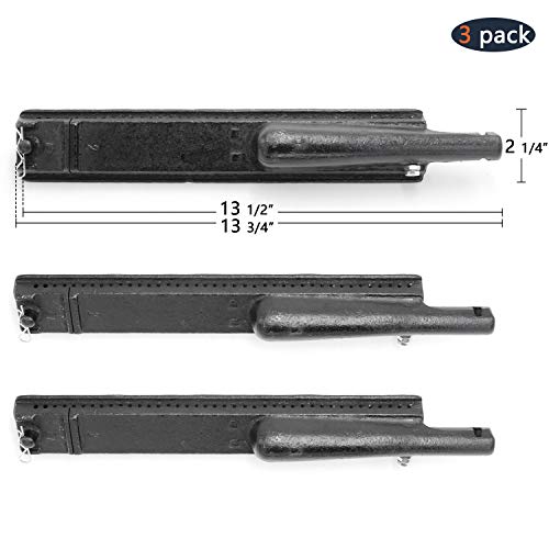 Hongso 13 3/4 Inch Cast Iron Burner Replacement Parts for Charbroil Front Avenue 463242304, Charbroil 463240804, 463240904, 463251505, 463247004, 463261406, Thermos 461230403, Centro, Kirkland Models - Image 2
