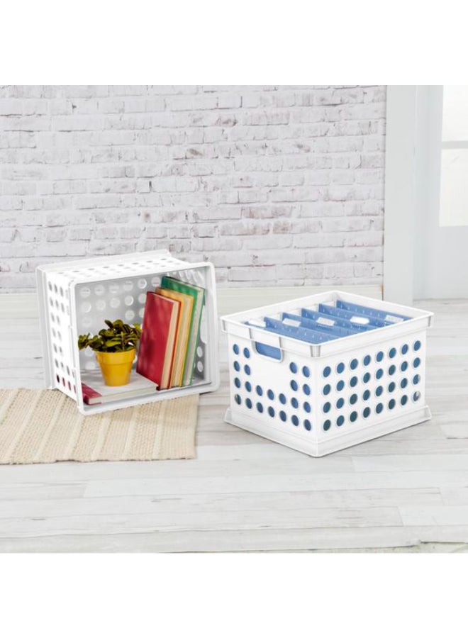 ستيريليت صندوق تخزين بلاستيكي متعدد الاستخدامات ومتـين أبيض 3 كوارت 8028573 - Image 2