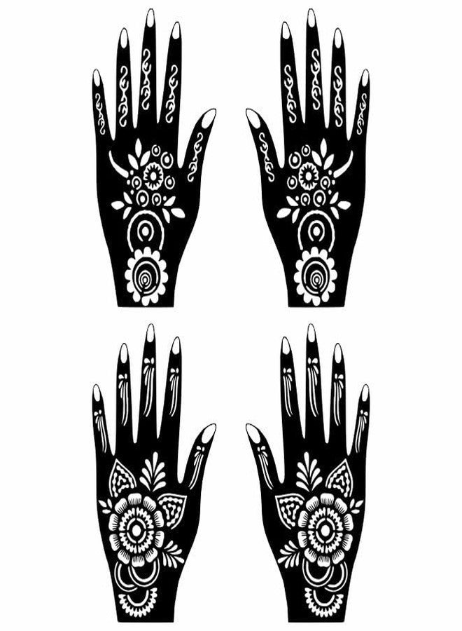 VANVATI Best Combo Mehndi Stencil Stickers for Quick and Easy Art Easy to Apply & Time Saving Pack of 2 - Image 2