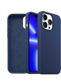 Raegr iPhone 13 Pro Case | Magnetic Case | Supports Mag-Safe Wireless Charging | Premium Soft Silicone MagFix Case/Cover Designed for iPhone 13 Pro (6.1-Inch) 2021 - Abyss Blue RG10286  - Image 1