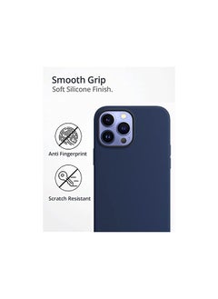 Raegr iPhone 13 Pro Case | Magnetic Case | Supports Mag-Safe Wireless Charging | Premium Soft Silicone MagFix Case/Cover Designed for iPhone 13 Pro (6.1-Inch) 2021 - Abyss Blue RG10286  - Image 3