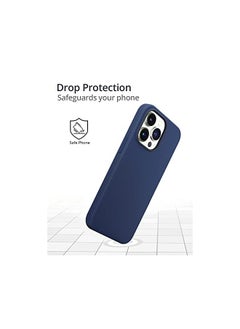 Raegr iPhone 13 Pro Case | Magnetic Case | Supports Mag-Safe Wireless Charging | Premium Soft Silicone MagFix Case/Cover Designed for iPhone 13 Pro (6.1-Inch) 2021 - Abyss Blue RG10286  - Image 4