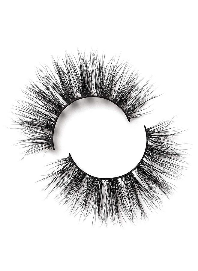 Lilly Lashes - Miami Lite - Natural Looking Lashes Mink | Mink Lashes | False Eyelashes | Fluffy Lashes | Strip Lashes | Round Shaped And Fluttery | Fake Eyelashes 15Mm Length, Reusable Up To 15 Wears - Image 1