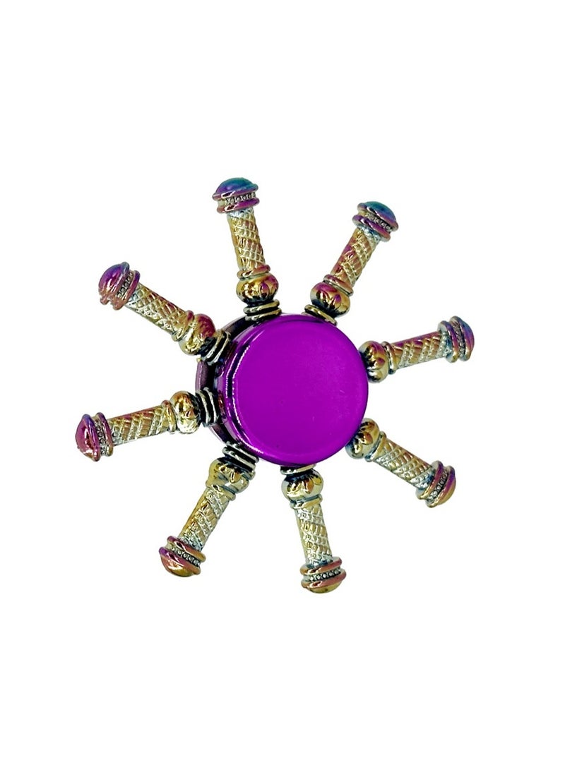 Golden Hoop Colorful Fidget Spinner Can Relieve Stress And Anxiety, Finger Spinner Metal Focus Stainless Steel, Eliminate Boredom For Children And Adults, Birthday Gift - Image 1