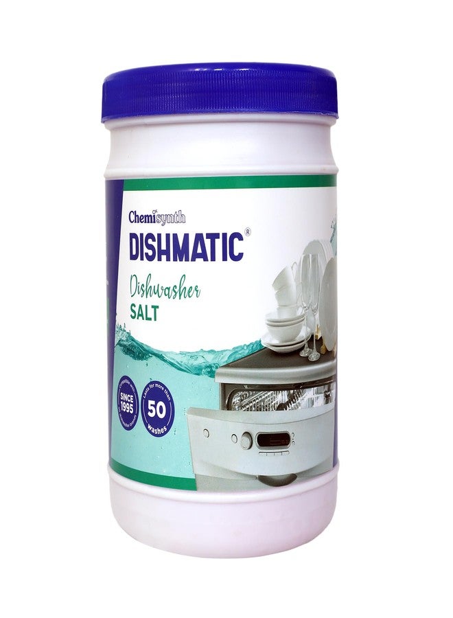 Dishmatic منظف غسالة الصحون والملح من ديشماتيك (1 كجم * 1 كجم) عبوة كومبو من مسحوق غسيل الصحون لأطباق نظيفة ولامعة [مناسب لجميع غسالات الصحون الأوتوماتيكية] - Image 5