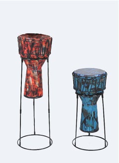 Mike Music Djembe Floor Stand - African Drum Stand 10 inch 12 inch Durable and Lightweight Universal Sitting Standing Support Frame for Percussion Drum  - Image 2