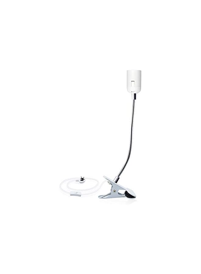 The Bros Clip On Bulb Holder E27 with On/Off Switch UK Plug 360 Degrees Flexible Lamp Holder Clip E27 Edison Screw Lamp Holder Base for Desk and Offices Garages Kitchens - Image 5