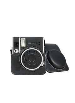 O Ozone Case for Fujifilm Instax Mini 40 Case, PU Leather Instant Camera Protective Cover with Adjustable Shoulder Strap -Black  - Image 3