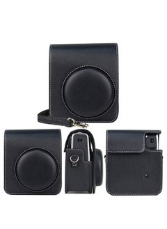 O Ozone Case for Fujifilm Instax Mini 40 Case, PU Leather Instant Camera Protective Cover with Adjustable Shoulder Strap -Black  - Image 2