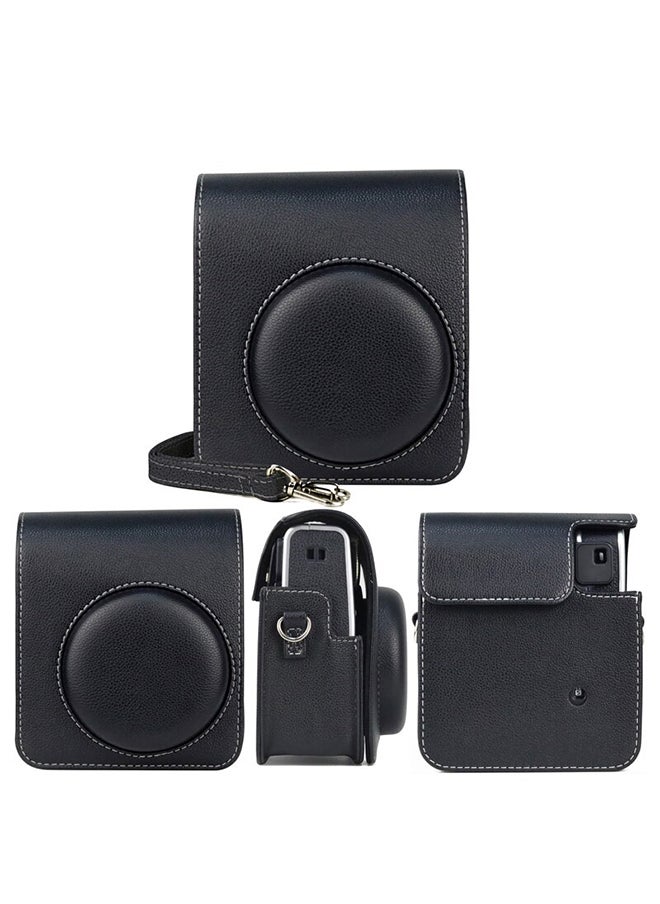 O Ozone - Case for Fujifilm Instax Mini 40 Case, PU Leather Instant Camera Protective Cover with Adjustable Shoulder Strap -Black - Image 1