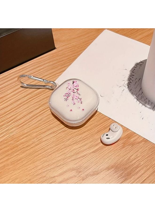 Cute Transparent Cherry Blossom Protective Case For Galaxy Buds FE And Buds2 Pro Soft Shell - Image 4