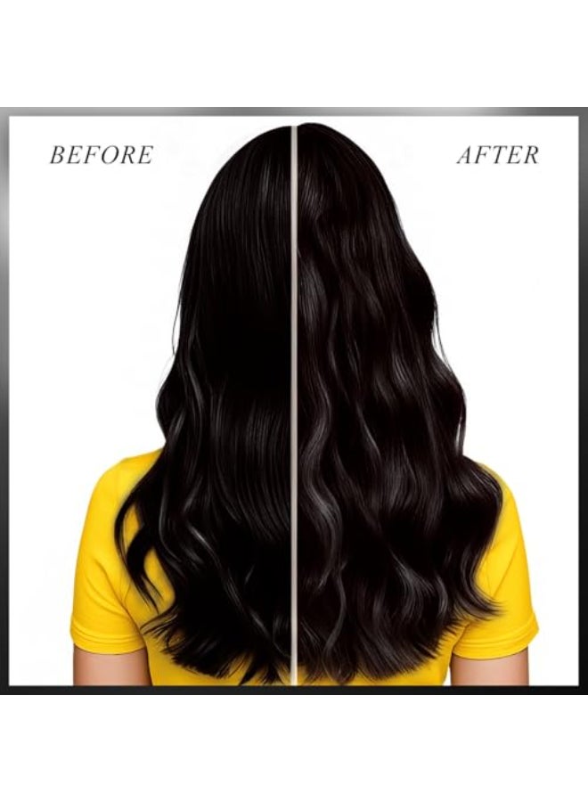 VOLLUCK Color Depositing Conditioner 3in1 Crueltyfree Color Depositing Hair Mask for Enhances Shine Softness Nonfoaming for All Hair Types Black 528 Fl oz - Image 3