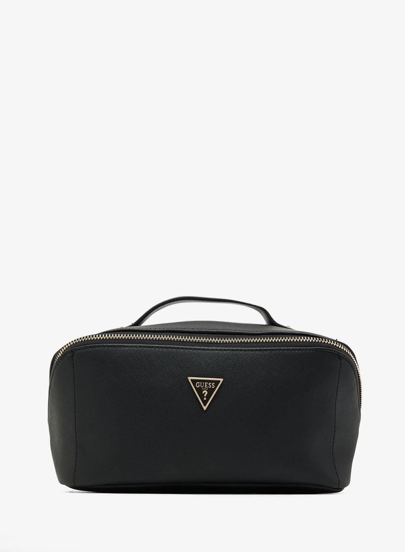 جس حقيبة مكياج كبيرة بشعار - Image 1