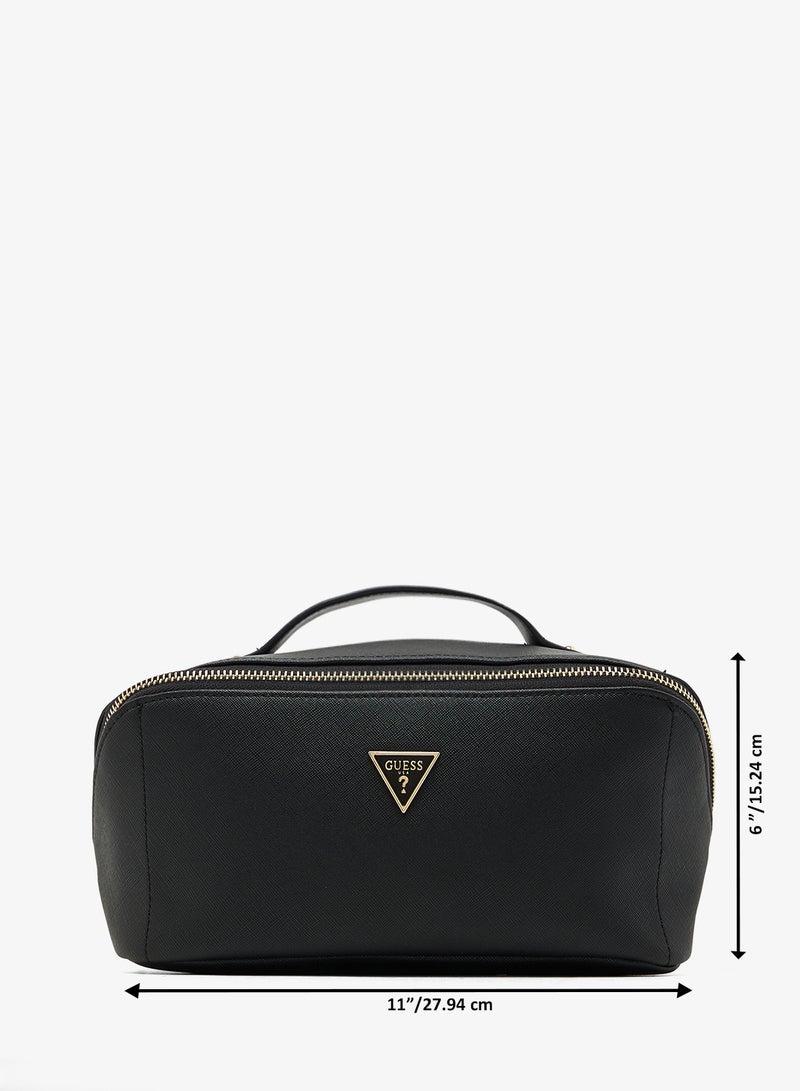 جس حقيبة مكياج كبيرة بشعار - Image 5