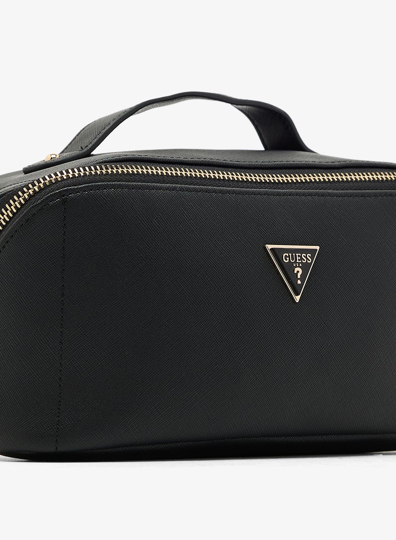 جس حقيبة مكياج كبيرة بشعار - Image 3