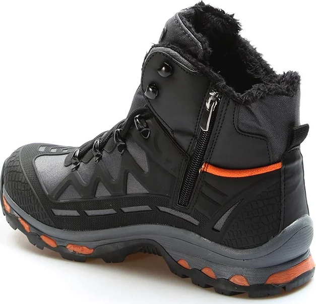 Fast Step Black Orange Water and Cold Resistant Non-Slip Sole Women's Outdoor and Trekking Boots 865sma6025