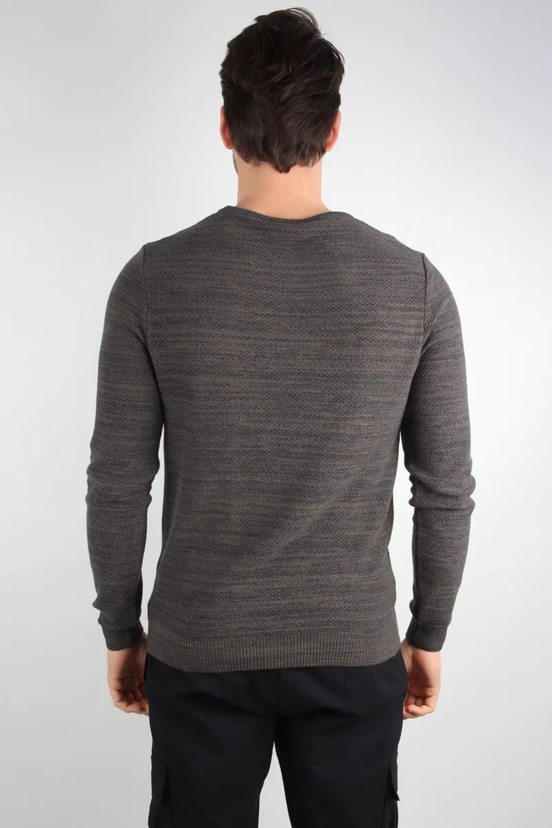 الكسندر جاردي Alexandergardı Honeycomb Knitted Crew Neck Sweater (E20-18803)