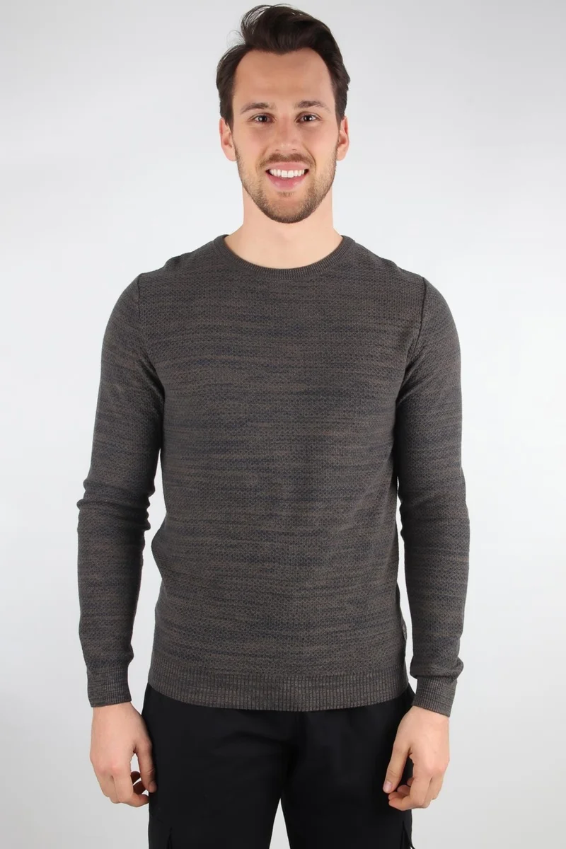 الكسندر جاردي Alexandergardı Honeycomb Knitted Crew Neck Sweater (E20-18803)