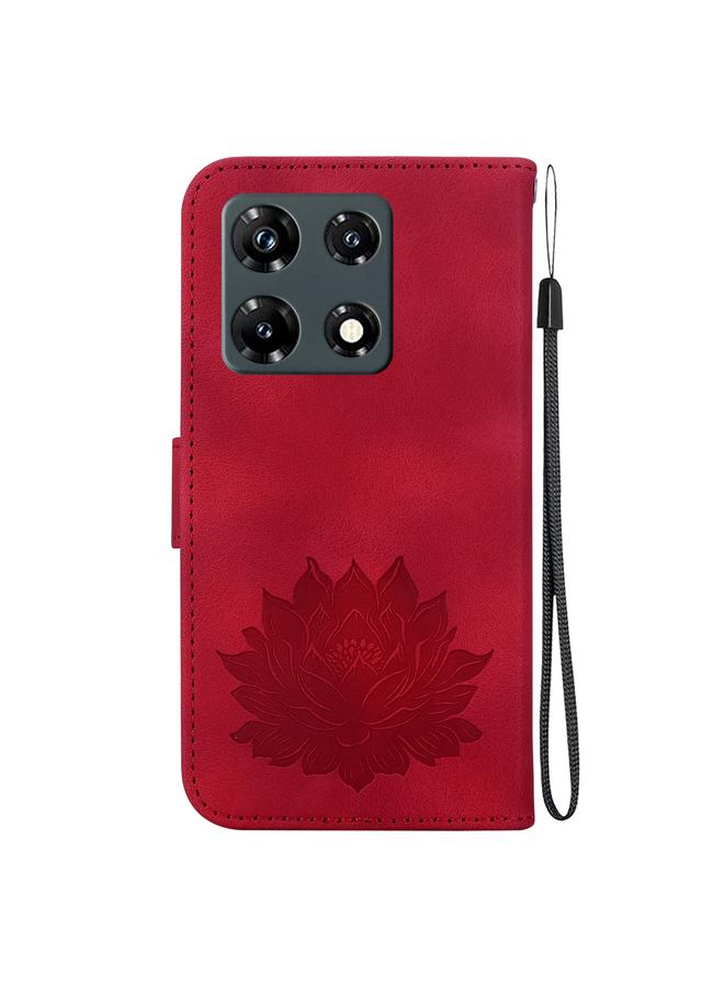 Zaboon Case For Infinix Note 30 Pro Lotus Embossed Leather Phone Case - Image 3