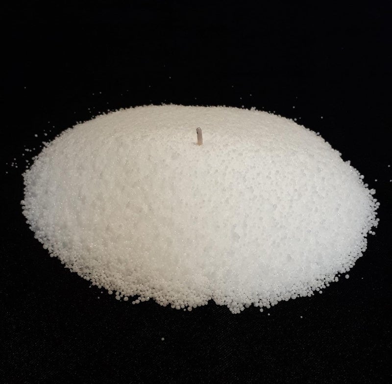 brown leaf New Magic Wax Candle Sand Unscented in White Just Pour Insert Wick and Light 200gm - Image 4