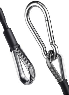 RATSAW 2 Pcs 10" Gym Extension Cable with 2 Pcs Carabiner Heavy Duty Fitness Extension Rope Attachments for Total Gym Lat Tricep Pull Down  - Image 5