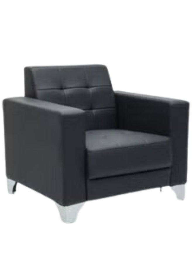 ALWASIT HOME New High Quality Office Sofa Leisure Design Office Waiting Sofa Lounge Area Sofa 5-Seater Modern Reception Sofa 3+1+1 Black - Image 4