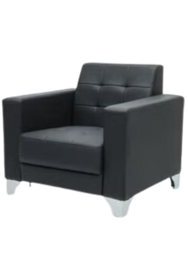 ALWASIT HOME New High Quality Office Sofa Leisure Design Office Waiting Sofa Lounge Area Sofa 5-Seater Modern Reception Sofa 3+1+1 Black - Image 5