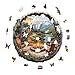 AEEKDOOK Wooden Puzzles for Adults Outdoor Bonfire 3D Wooden Jigsaw Puzzles for Adults Unique Animal Shapes Wood Puzzles Adults Valentine Gift for Puzzle Lovers Family 85 83in100 Pieces - Image 4