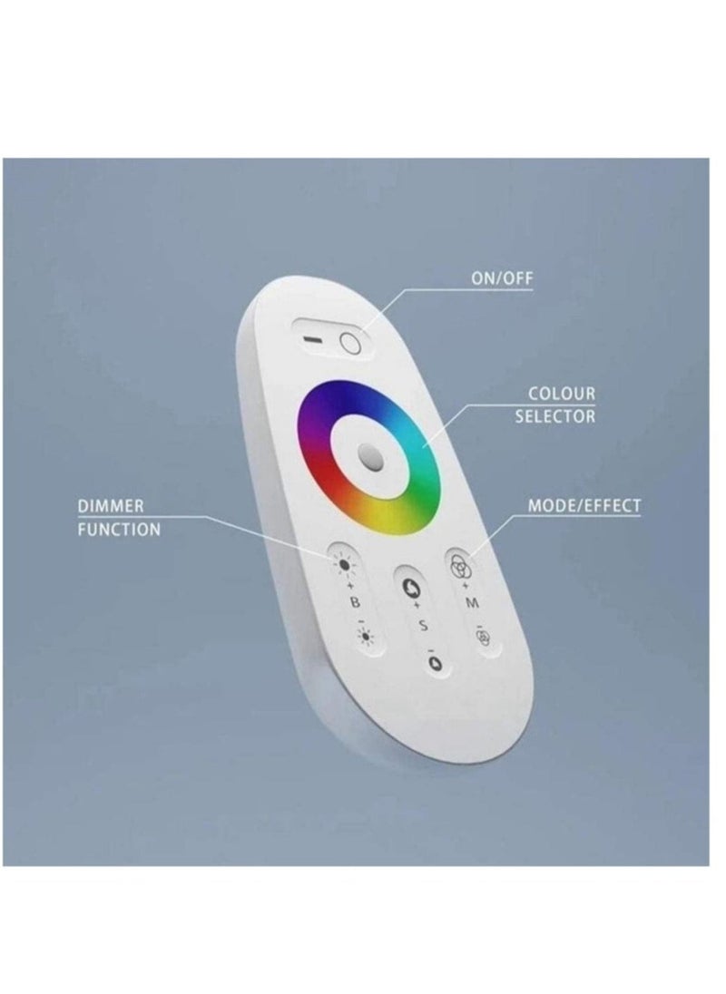 ELTRAZONE مصباح زاوية أرضي أنيق بتقنية RGB - قابل للتخصيص من حيث اللون والسطوع ودرجة الحرارة مع جهاز تحكم عن بعد لتزيين غرفة المعيشة وغرفة النوم - Image 2
