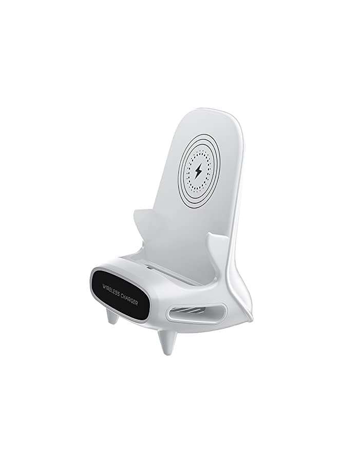Inder Charger-15W Fast Charging Mobile Phone Stand Holder Desktop For Smartphone Tablet Mini Chair Design - Image 2