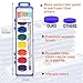 VEESA 8 Colors Watercolor Paint Set for Kids 24 Pack Washable Watercolor with Wood Brushes NonToxic Water Color Paint Valentines Day Gifts for Kid Prizes Exchange - Image 4