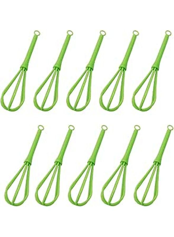 10Pcs Manual Plastic Egg Whisk Hand Held Multi Function Baking Cooking Tool - Image 1