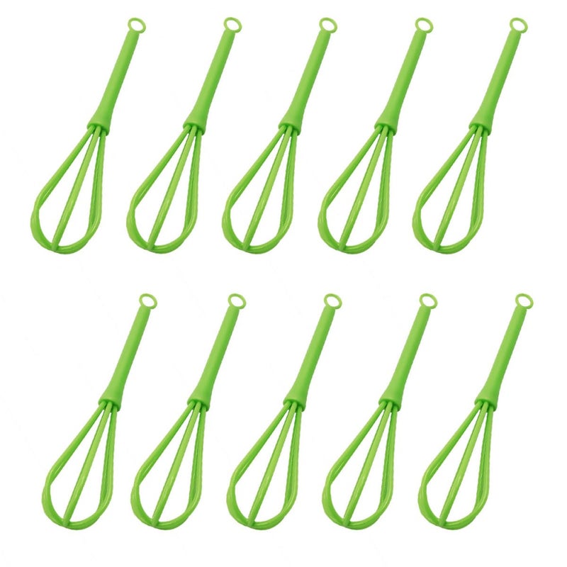 10Pcs Manual Plastic Egg Whisk Hand Held Multi Function Baking Cooking Tool - Image 2