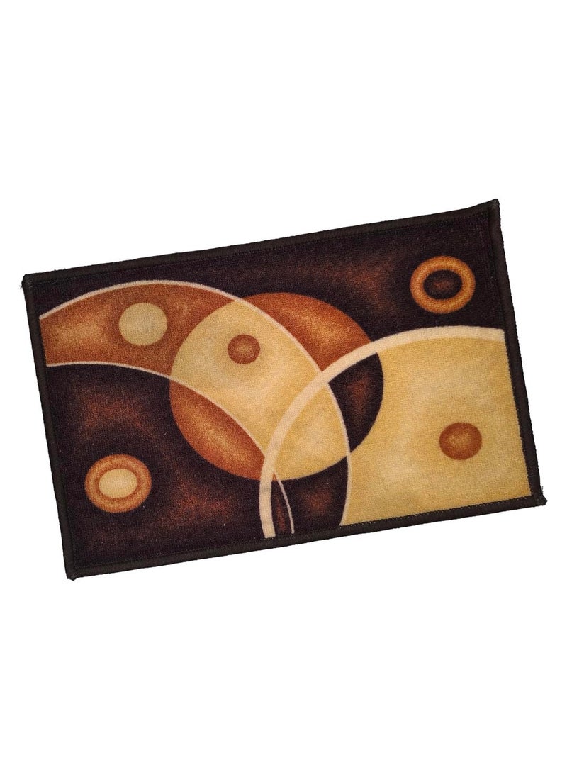 ADIRNY ADIRNY Anti Skid Microfiber Door Mat for Home Office Bedroom Bathroom Brown 59x39cm Rectangular Rug 202641 