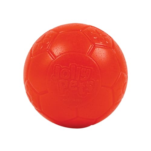 Jolly Pets Mini Jolly Soccer Ball FloatingBouncing Dog Toy 4 Orange - Image 1