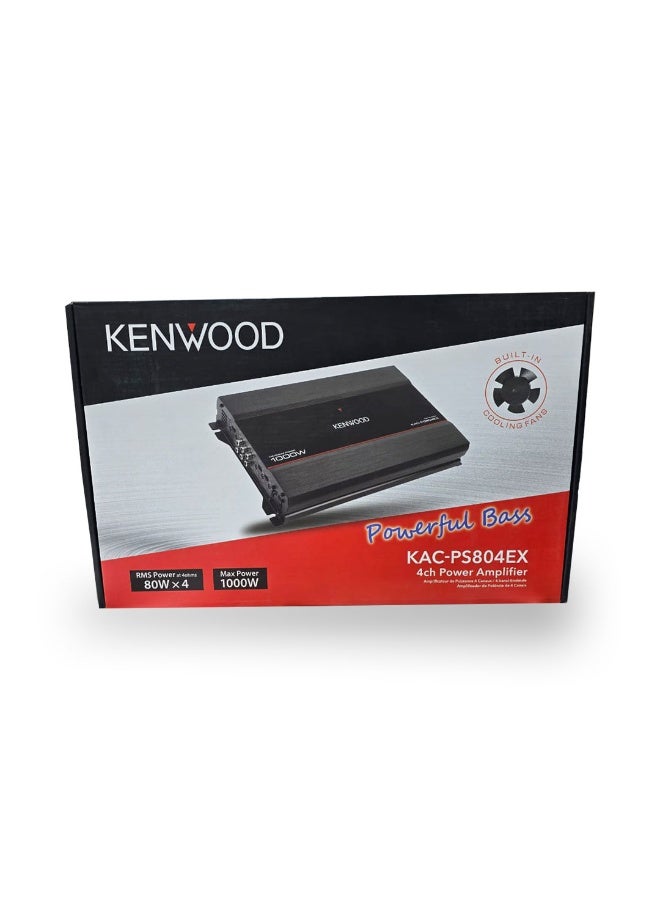 كينوود مضخم صوت سيارة كينوود KAC-PS804EX رباعي القنوات - ١٠٠ واط × ٤ جذر متوسط ​​التربيع | ١٠٠٠ واط كحد أقصى - Image 2