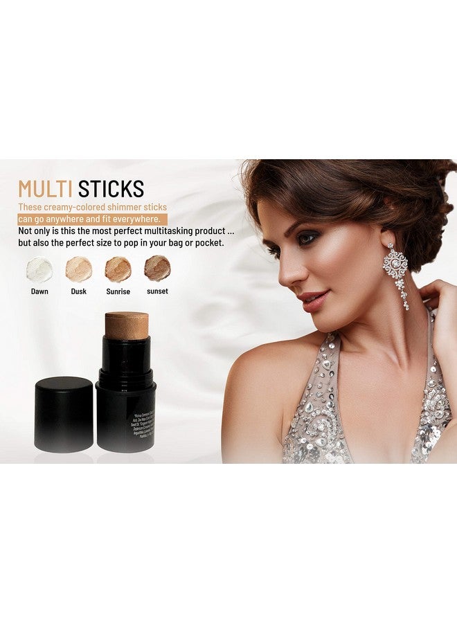 Mom's Secret Natural Organic Multi Cream Sticks Highlighter And Bronzers 100% Natural Vegan Gluten Free Cruelty Free Made In The Usa 0.18 Oz. (Sunrise) - Image 5
